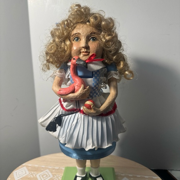 VTG Lillian Vernon ALICE FLAMINGO Nutcracker ALICE In Wonderland Holiday Decor E